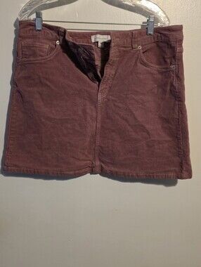POPSUGAR Dusty Rose Corduroy Skirt